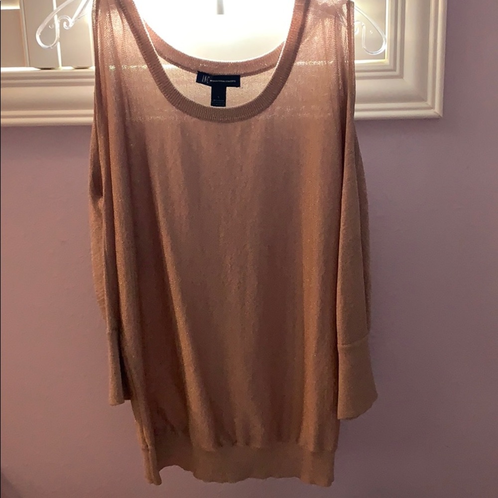 Sparkly INC rose gold sweater